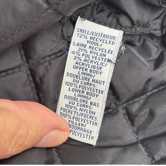 Old Navy Men’s XL Wool Blend Pea Coat Jacket Black - Picture 5 of 8